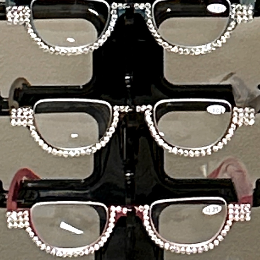 Diamond Sparkle blinged out beautiful reading glasses. All colors.